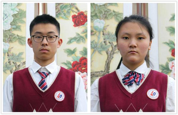 李博玚、刘晗做国旗下演讲 李博玚、刘晗做国旗下演讲